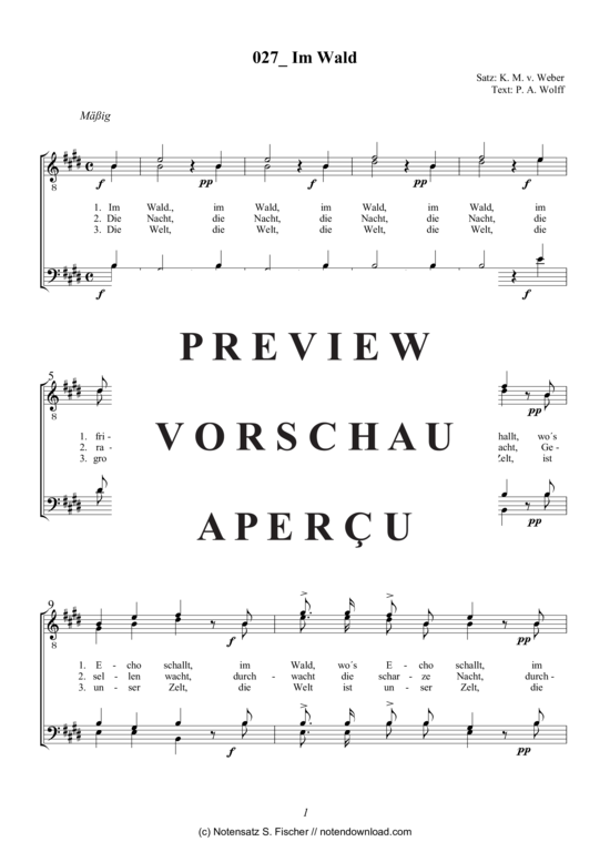 Product gallery: Page 2 of 4  Im Wald , , (male choir)