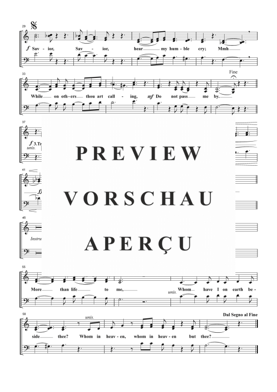 Produktgalerie: Seite 4 von 10 Pass Me Not, , Gemischter Chor SAB, Solo und Klavier