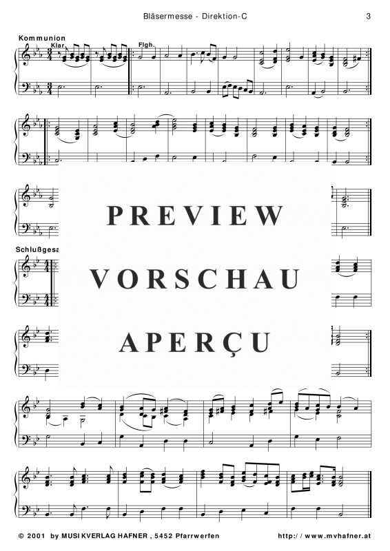 Produktgalerie: Seite 7 von 11 Bläsermesse, , Blasorchester und Chor