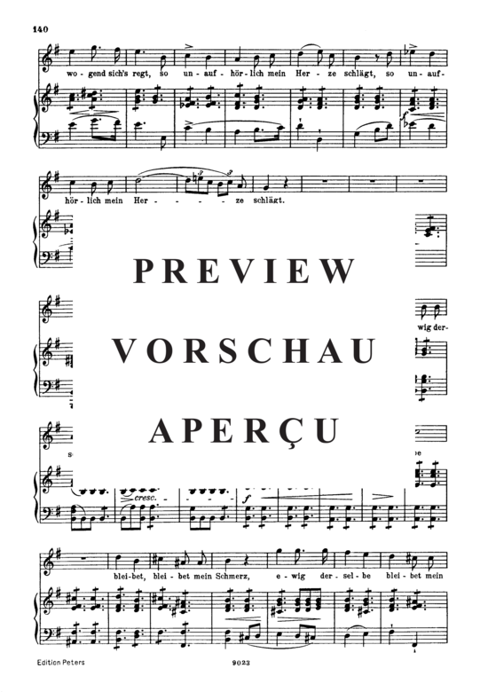 Product gallery: Page 4 of 5 Aufenthalt D 957-5 (Schwanengesang), , High Voice and Piano