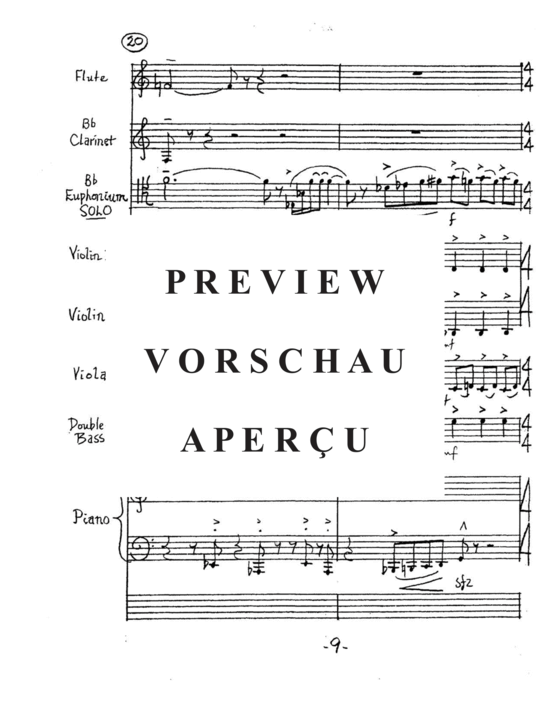 Produktgalerie: Seite 13 von 21 Euphonism-a divermento-concertino , , (Gemischtes Ensemble + Euphonium Solo)