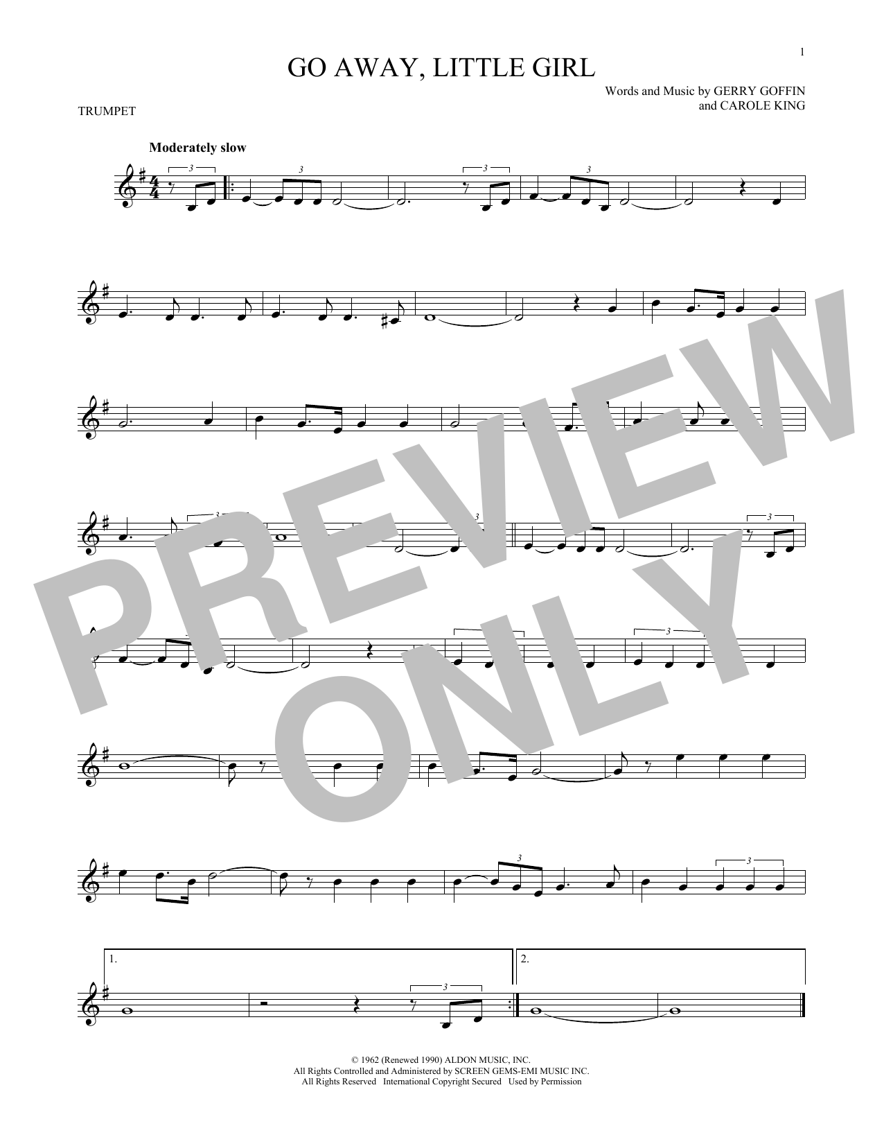 Produktgalerie: Seite 1 von 1 Go Away, Little Girl, Donny Osmond, Trompete