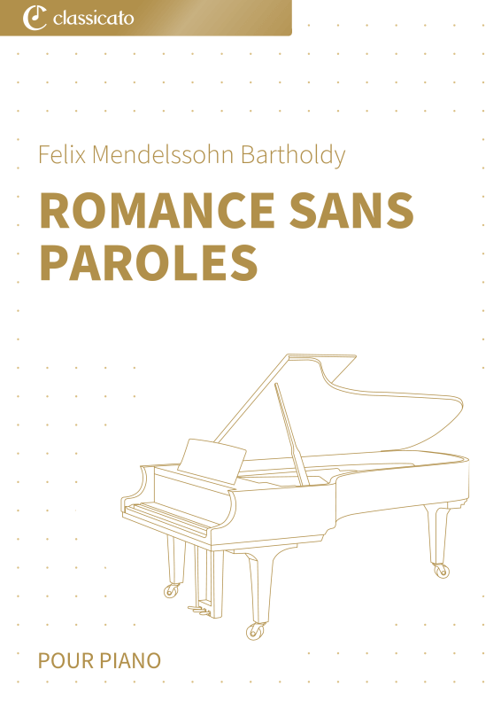 Produktbild zu: Romance sans paroles - MWV U 86 - Miniature romantique pour piano simplifiée en fa majeurFelix Mendelssohn Bartholdy