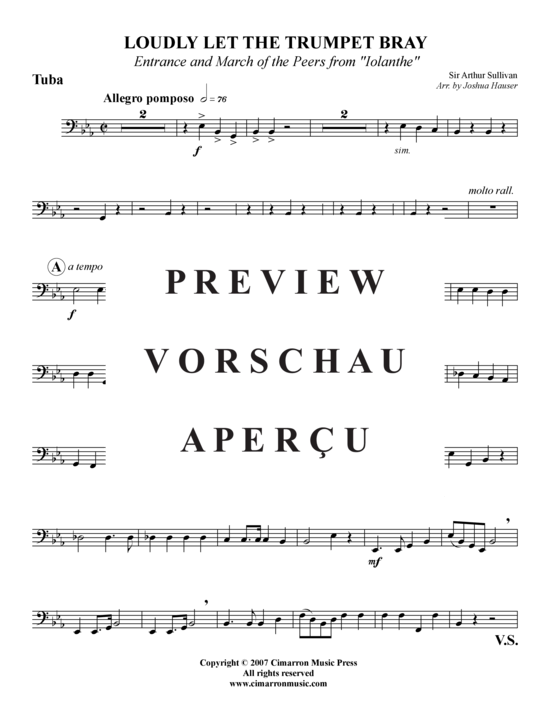Produktgalerie: Seite 21 von 21 Loudly Let the Trumpet Bray , , (Blechbläserquintett)