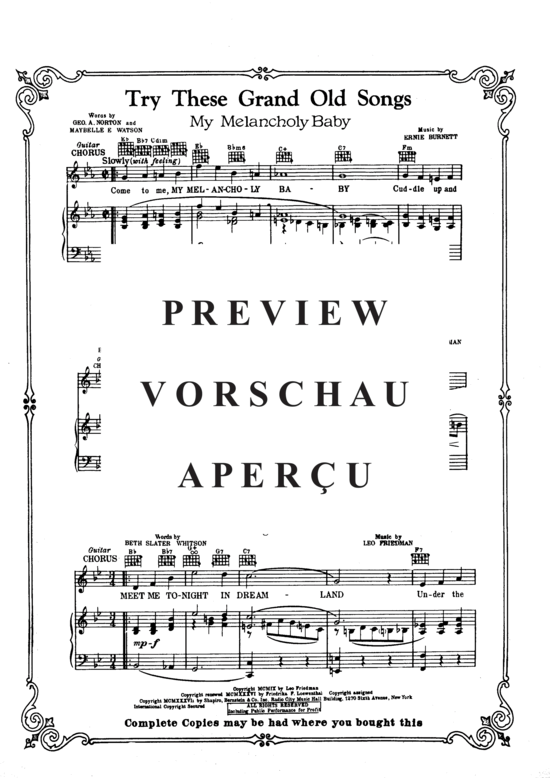 Produktgalerie: Seite 4 von 8 The Clouds Will Soon Roll By , Popular Standard, Klavier und Gesang