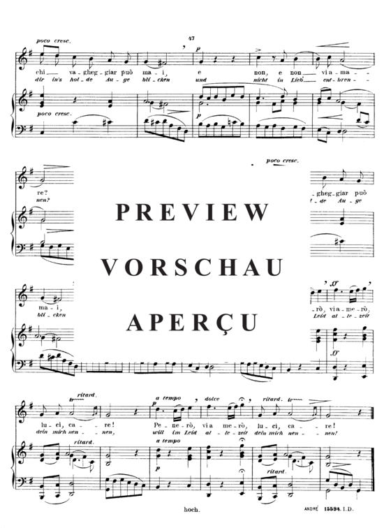 gallery: Per la gloria d´adorarvi , Sieber Ferdinand, (Gesang hoch + Klavier)