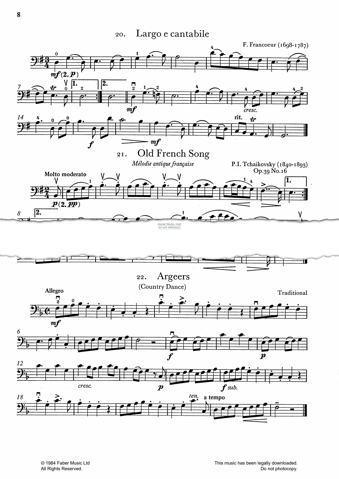 Produktgalerie: Seite 1 von 1 Argeers (Country Dance), Traditional, Klavier, Violoncello