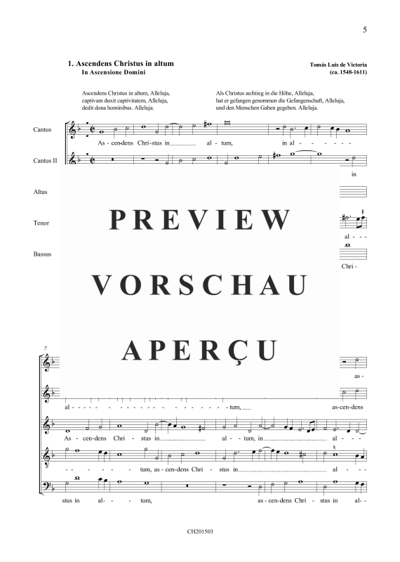 Product gallery: Page 2 of 9 Ascendens Christus in altum / Ascendit Deus, , Mixed choir 5 voices