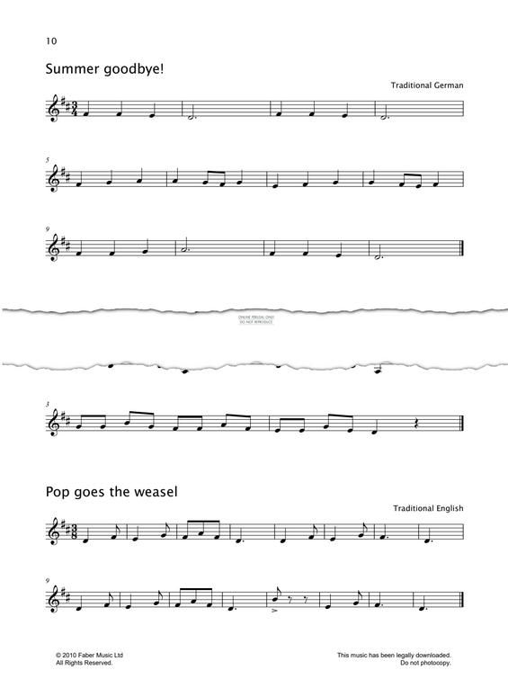 Produktgalerie: Seite 1 von 1 Summer Goodbye, German Traditional, Violine