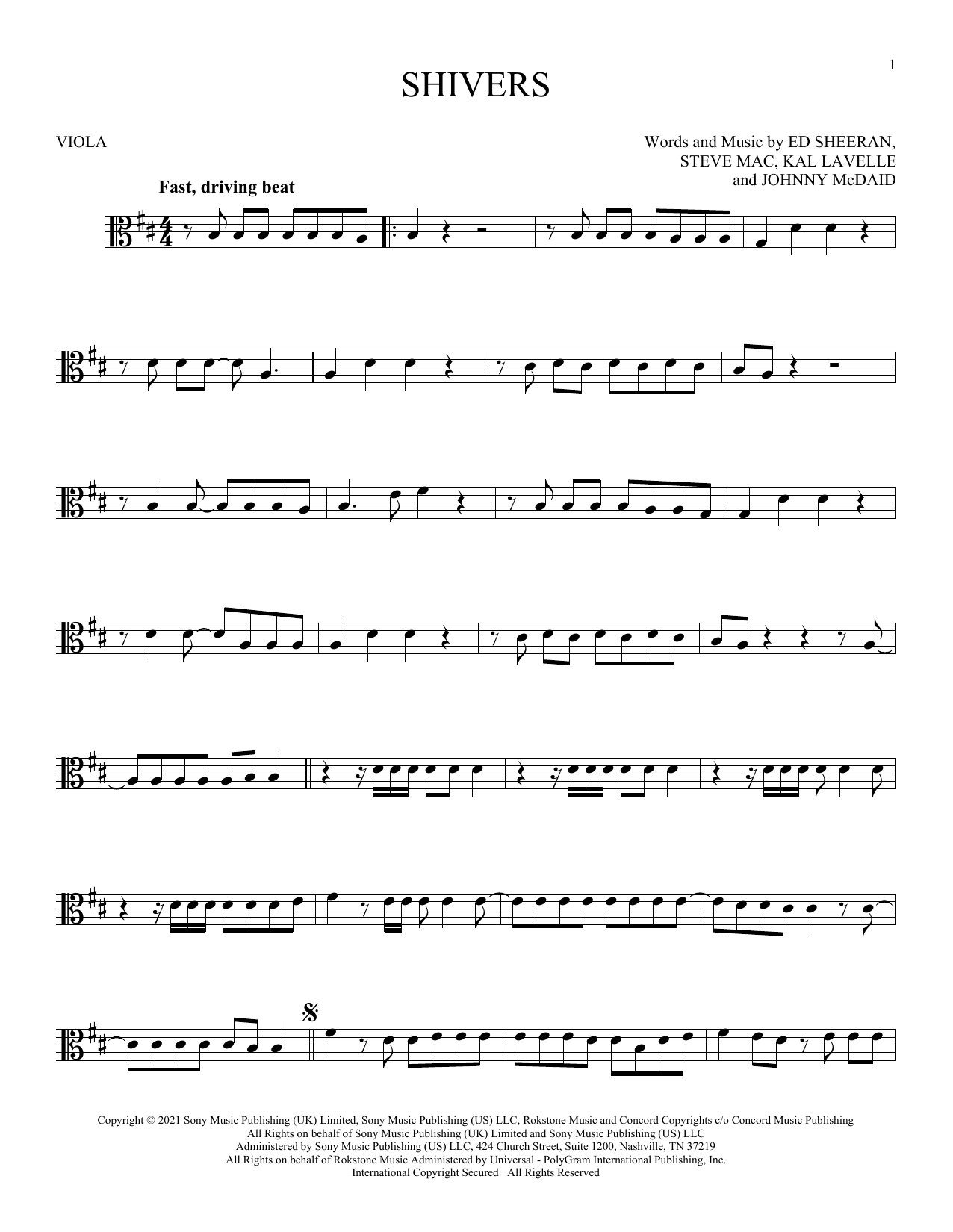 Product gallery: Page 1 of 1 Shivers, Ed Sheeran