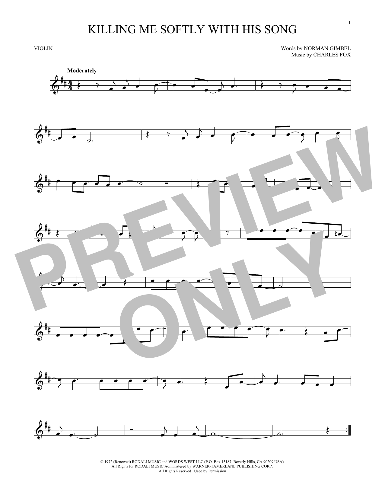 Product gallery: Page 1 of 1 Killing Me Softly With His Song, Roberta Flack