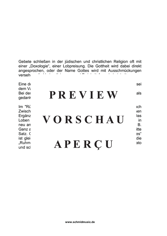 Product gallery: Page 3 of 16 Doxologie, 4 Sätze , , (Orgel Solo)