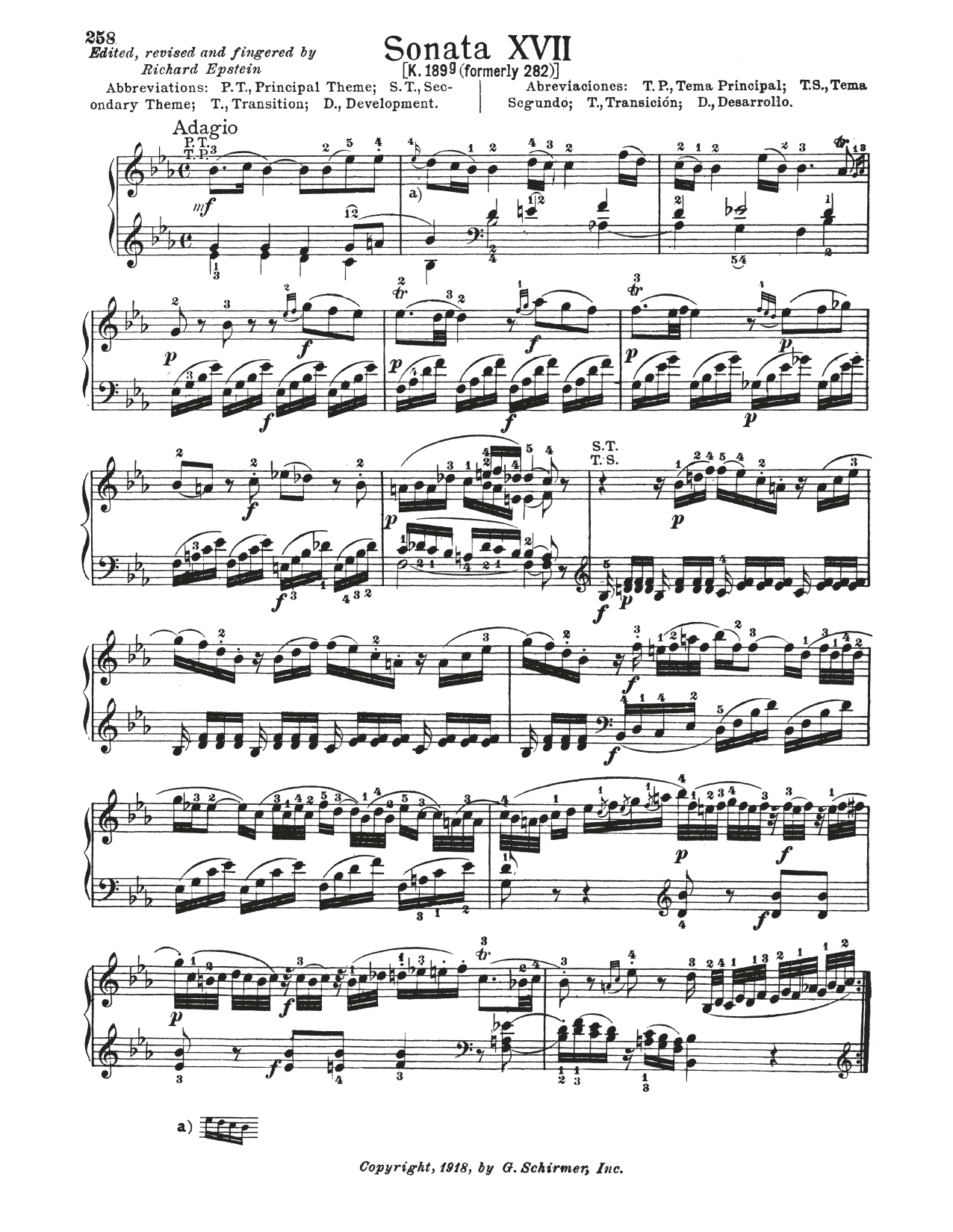 Produktbild zu: Sonata In E-Flat Major, K. 282