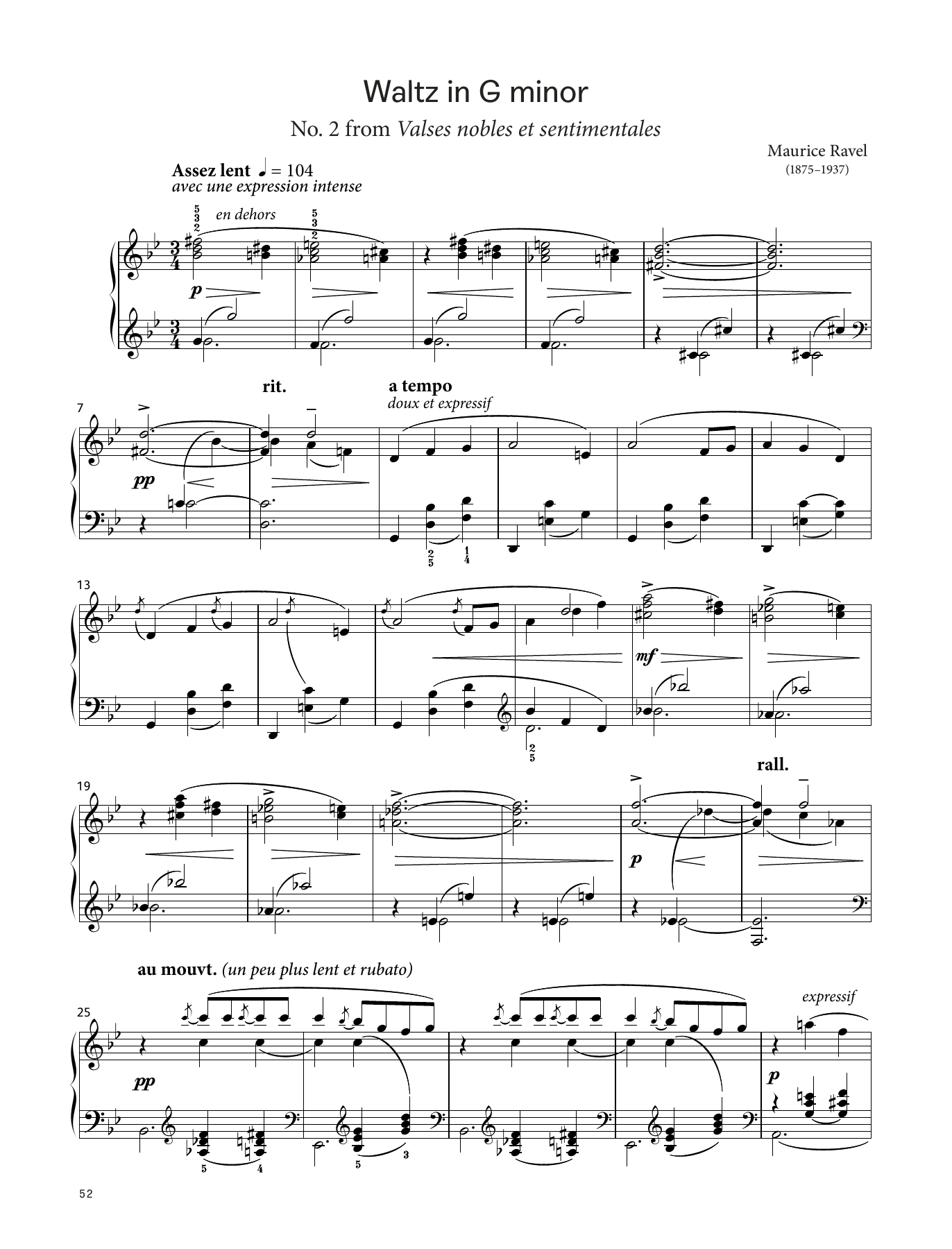Product picture to: Waltz in G minor, No. 2 (LCME Piano 2018 Grade 7 List B)