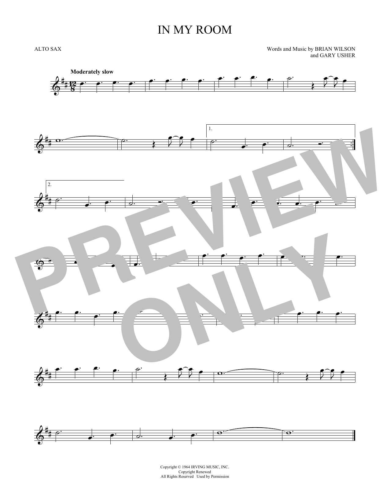 Product gallery: Page 1 of 1 In My Room, The Beach Boys