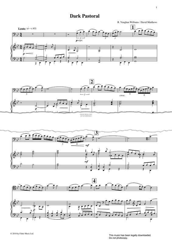 Produktgalerie: Seite 1 von 1 Dark Pastoral, Ralph Vaughan Williams, Klavier