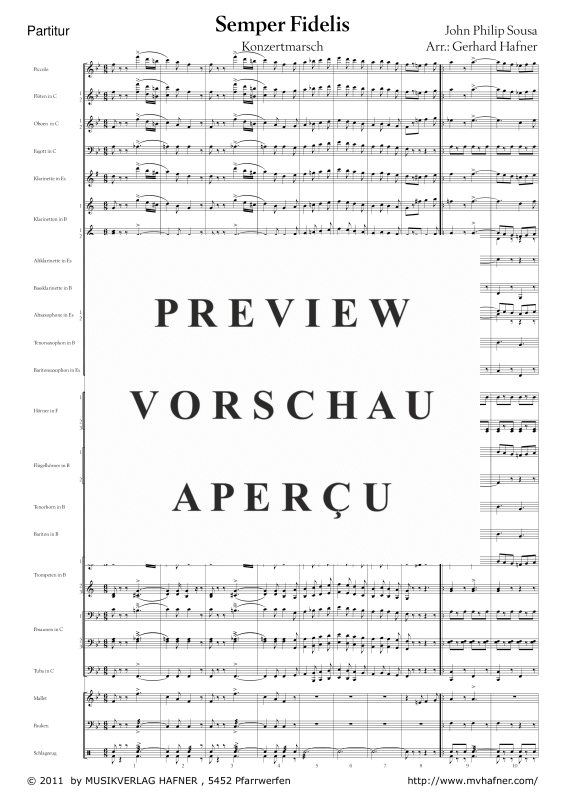 Product gallery: Page 6 of 11 Semper Fidelis, , (large wind orchestra)