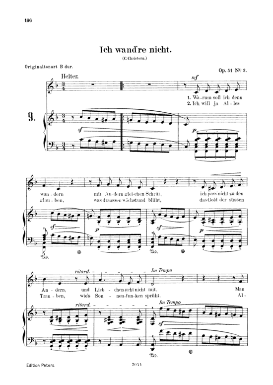 Product picture to: Ich wand're nicht, Op.51 No.3Robert Schumann