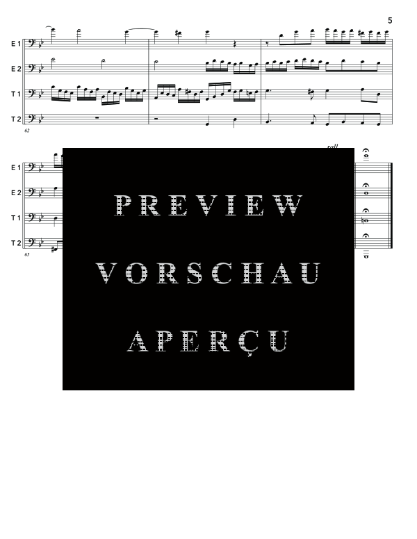 Product gallery: Page 9 of 11 Organ Fugue in G Minor (Little Fugue), , (Tuba Quartett EETT)