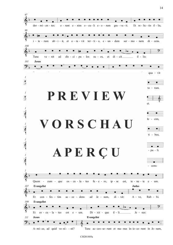 Produktgalerie: Seite 8 von 11 Passio secundum Matthaeum - Matthäuspassion, , (Gemischter Chor)