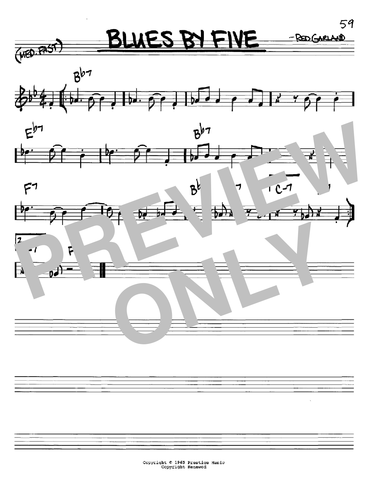 Produktbild zu: Blues By Five
