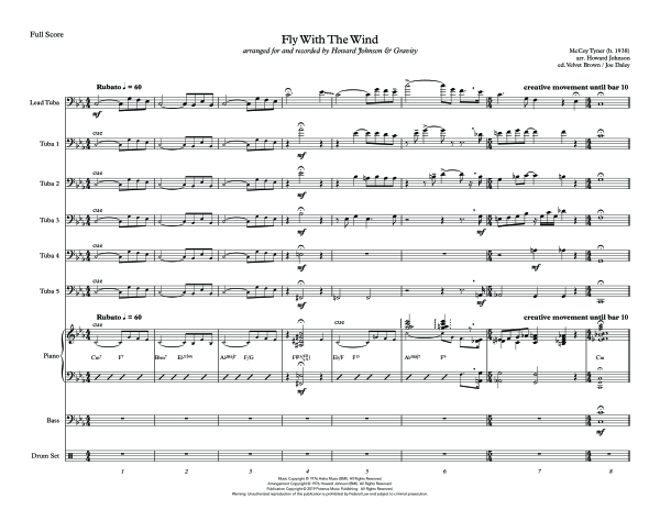 Produktgalerie: Seite 1 von 11 Fly With The Wind, , (Tuba Solo, 5x Tuba und Combo Band)