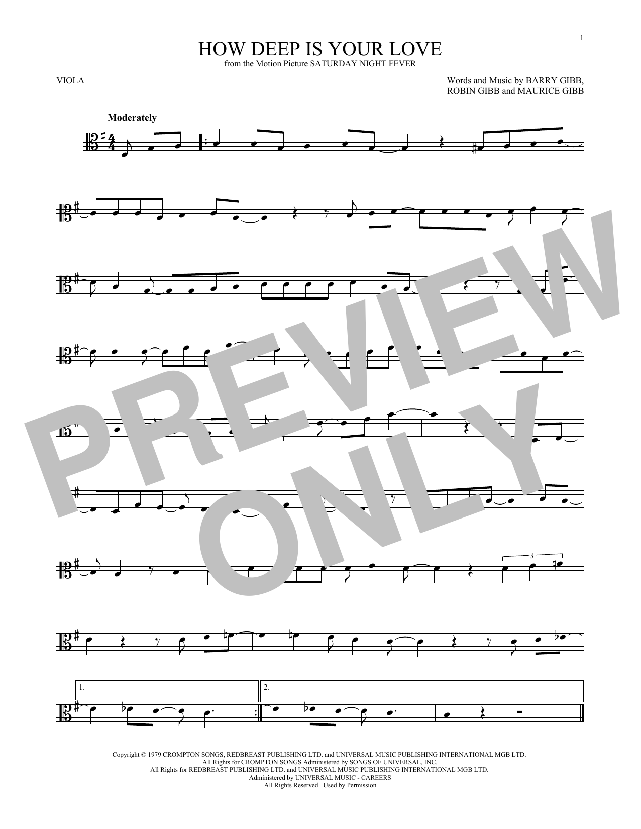 Product gallery: Page 1 of 1 How Deep Is Your Love, The Bee Gees