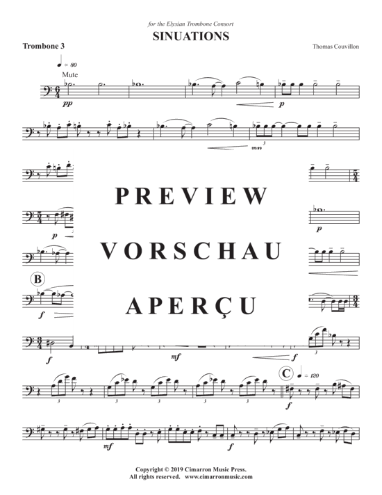 Product gallery: Page 11 of 14 Sinuations , , (Trombone Quartet)