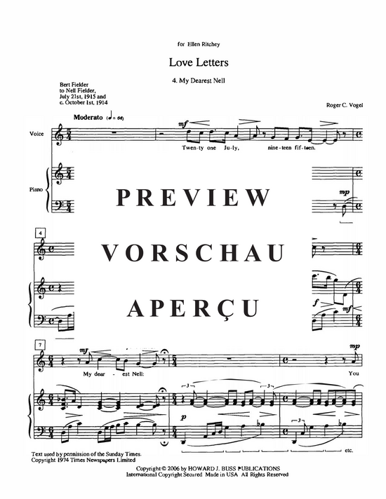 Product gallery: Page 16 of 21 Love Letters , , (soprano/tenor and piano)