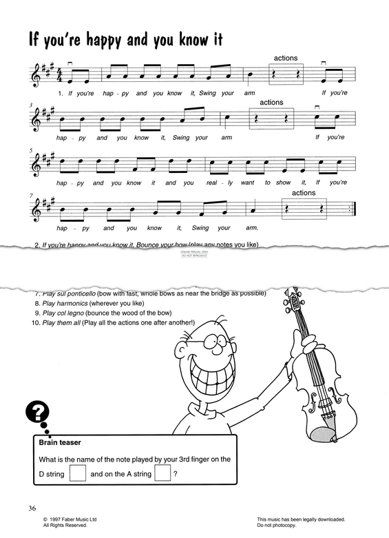 Produktgalerie: Seite 1 von 1 If You're Happy And You Know It, , Violine