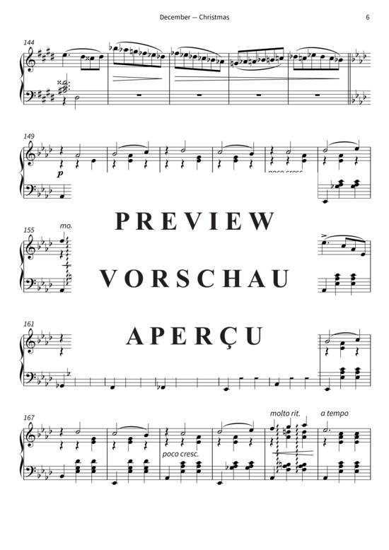 Product gallery: Page 9 of 12 December - Christmas - The Seasons, Op. 37b, No. 12 , , Piano Solo