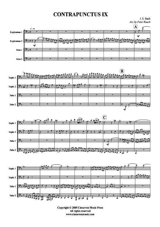 Product picture to: Contrapunctus 9 J. S. Bach