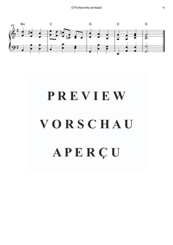 Produktgalerie: Seite 6 von 6 Ó Pinheirinho de Natal - A canção natalícia intemporal, , Klavier Solo