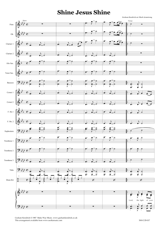 Produktgalerie: Seite 1 von 11 Shine Jesus Shine, , Gemischter Chor und Concertband