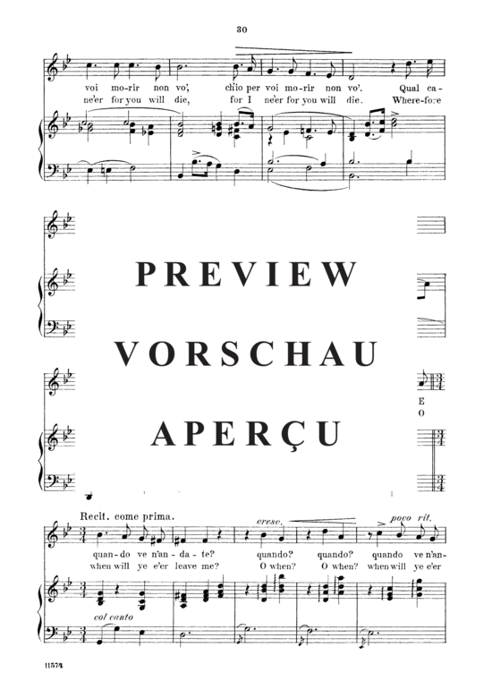 gallery: E quando ve n´andate , Parisotti, Alessandro, (Gesang hoch + Klavier)
