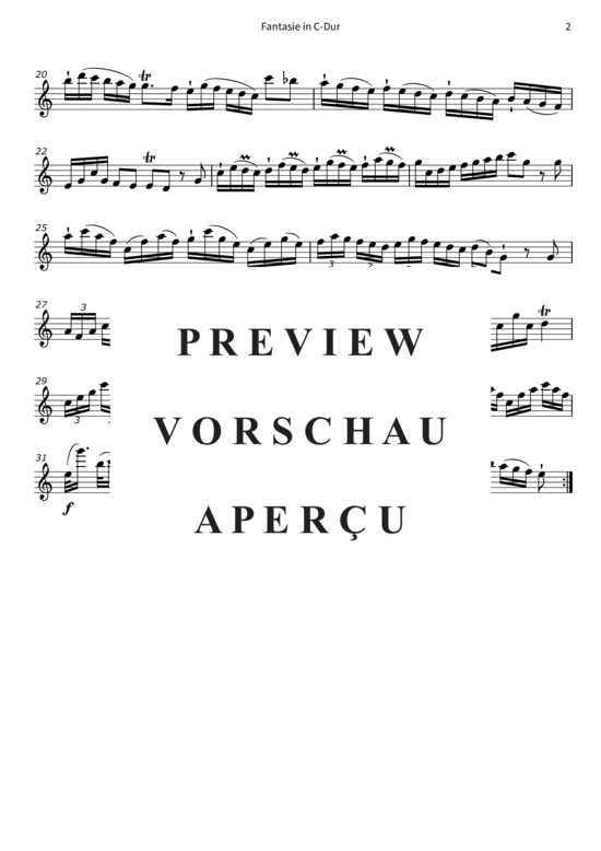 Product gallery: Page 5 of 5 Fantasie in C-Dur - QV 3:1.2 , , Piano Solo