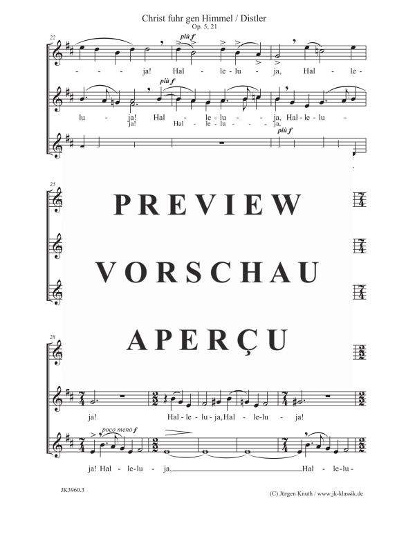 gallery: Christ fuhr gen Himmel , , (Frauenchor SSA)