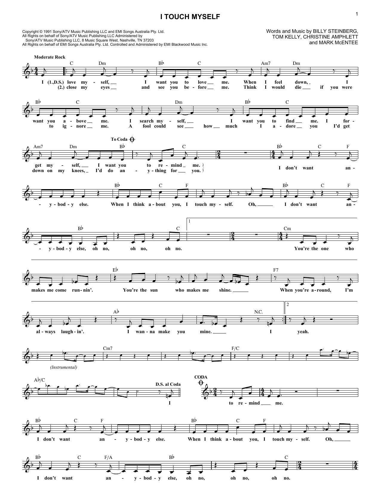 Product picture to: I Touch Myself - Divinyls