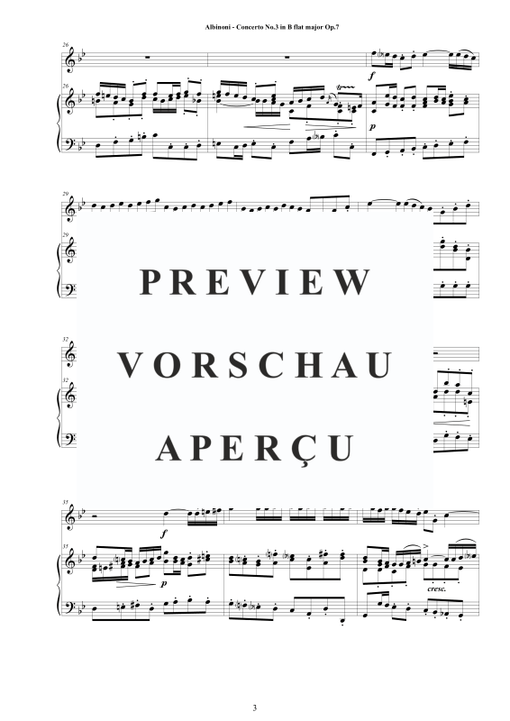 Product gallery: Page 4 of 11 Oboe Concerto No.3 in B-Dur Op.7, , Oboe and Piano/Harpsichord