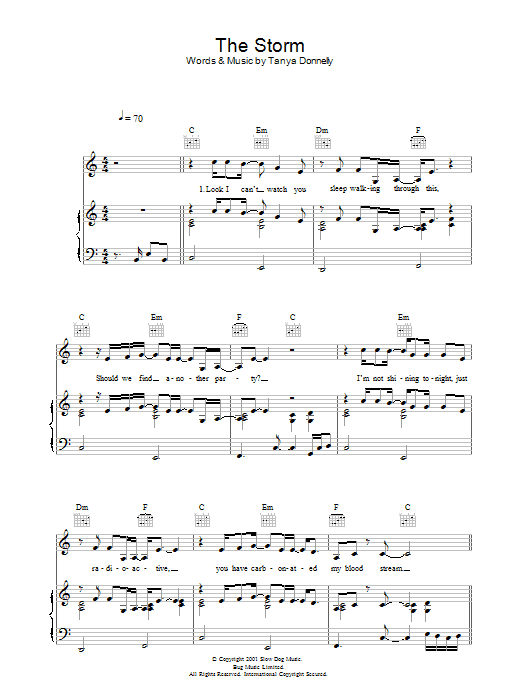 Produktgalerie: Seite 1 von 1 The Storm, Tanya Donnelly, Gesang, Gitarre, Klavier