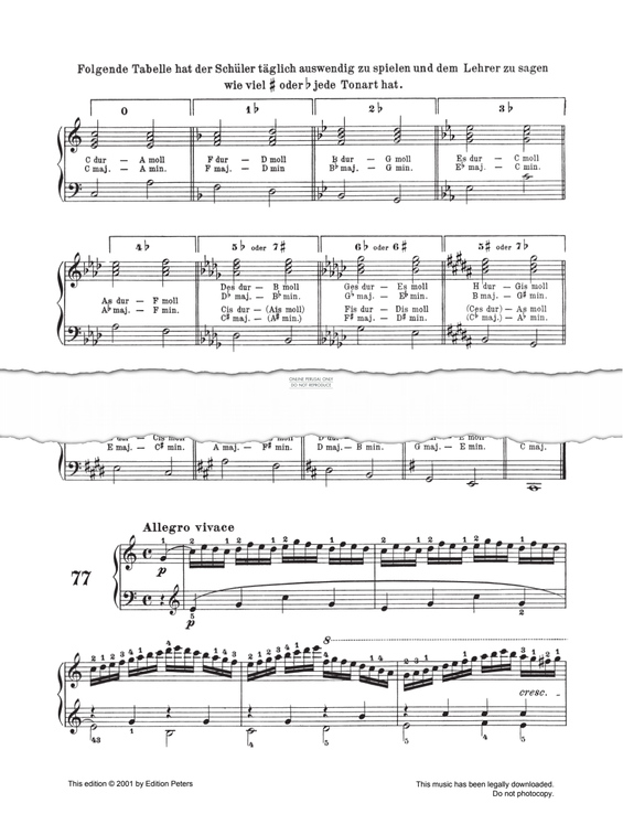 Produktgalerie: Seite 1 von 1 Allegro Vivace Op. 139 No. 77, Carl Czerny, Klavier
