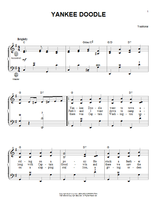 Produktgalerie: Seite 1 von 1 Yankee Doodle, Gary Meisner, Akkordeon