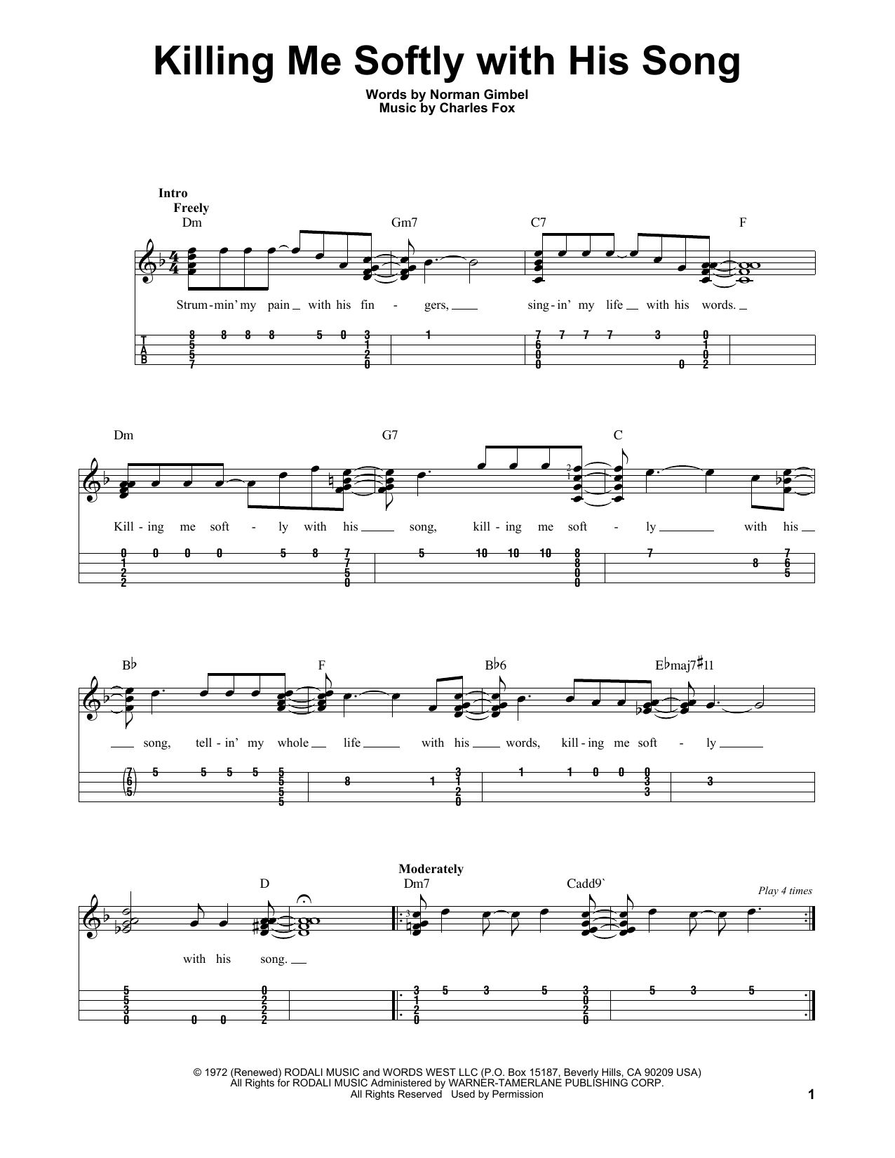 Produktbild zu: Killing Me Softly With His Song