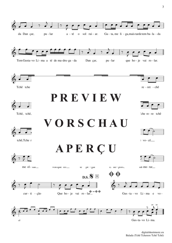Produktgalerie: Seite 4 von 4 Balada (Tche Tcherere Tche Tche) , Lima, Gusttavo,  (Oboe / Fagott)