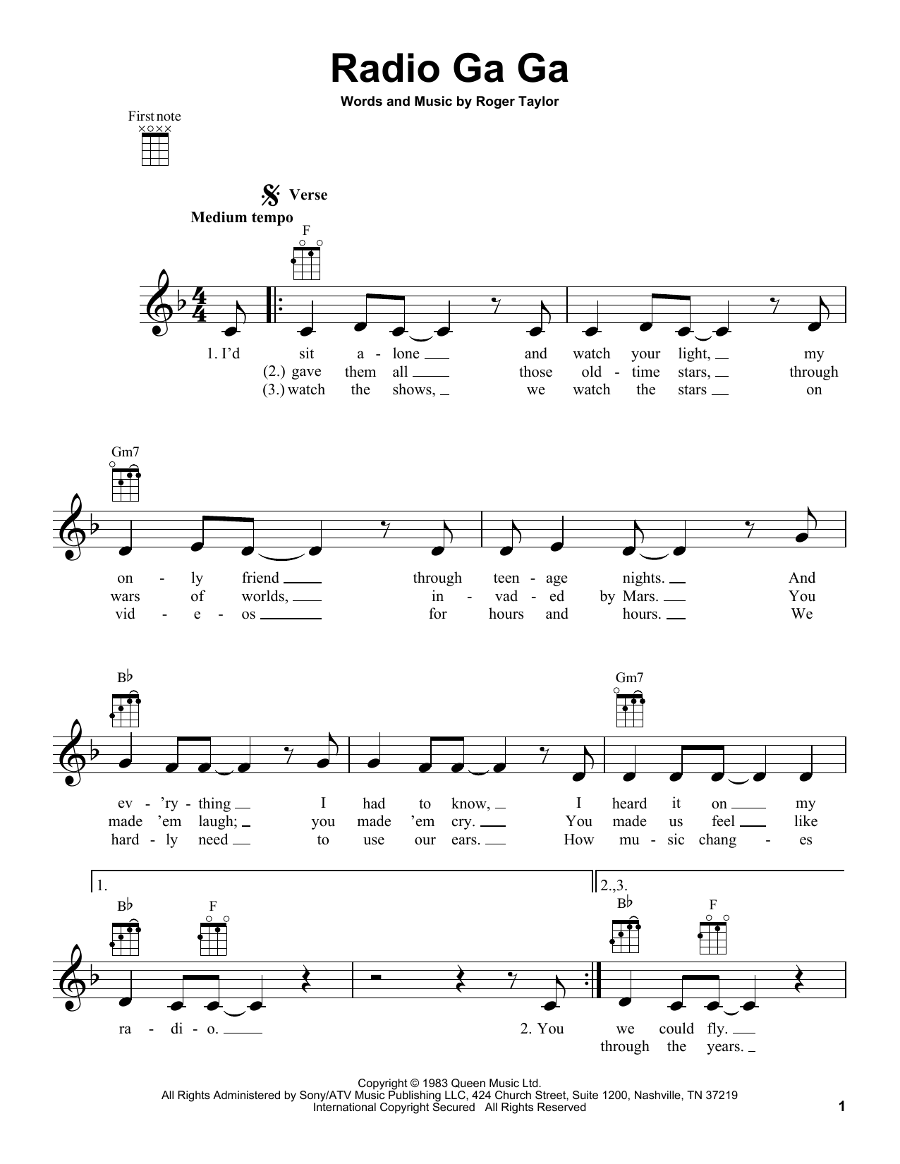 Product gallery: Page 1 of 1 Radio Ga Ga, Queen