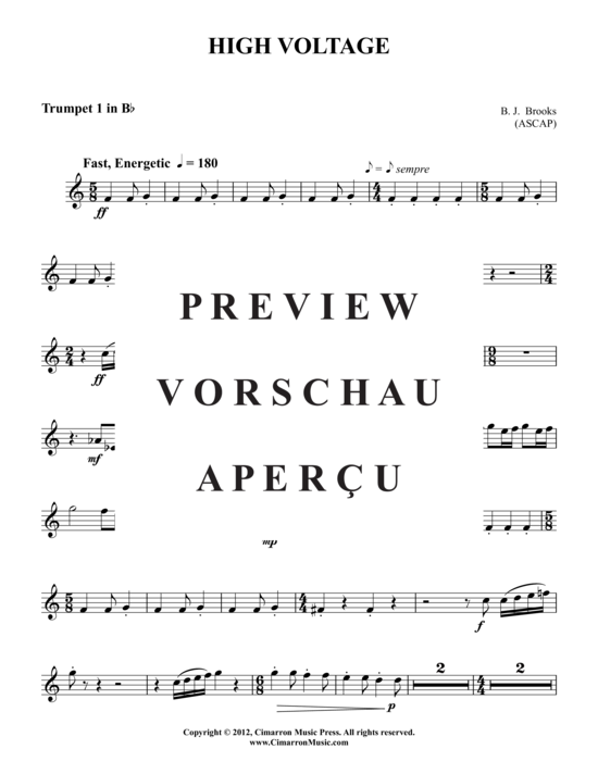 Produktgalerie: Seite 7 von 21 High Voltage , , (Blechbläserquintett)