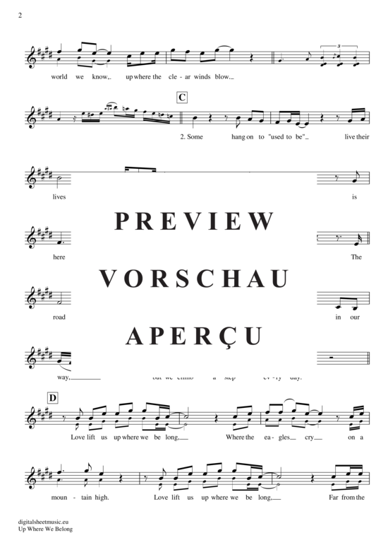 Produktgalerie: Seite 3 von 4 Up where we belong , Cocker, Joe, Trompete in B