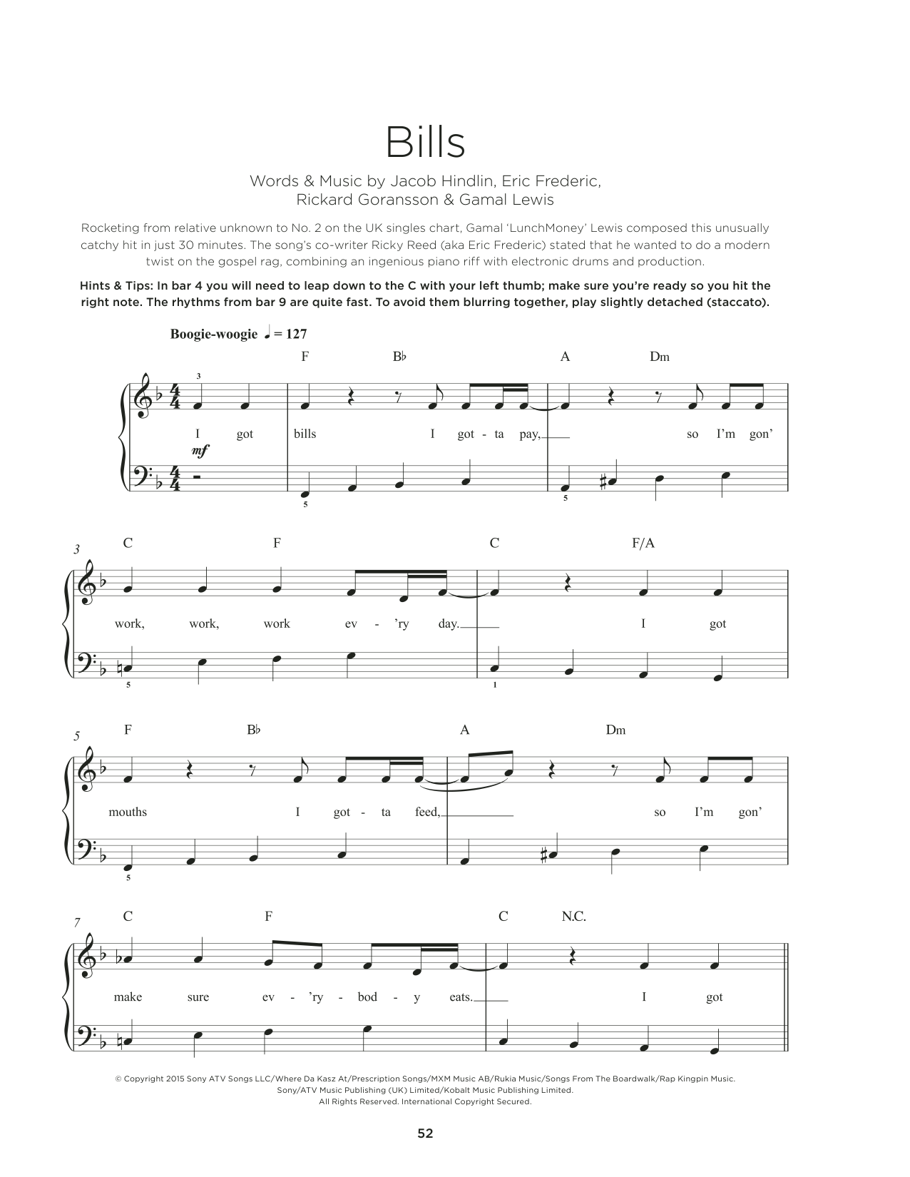 Produktbild zu:  Bills - Lunchmoney Lewis