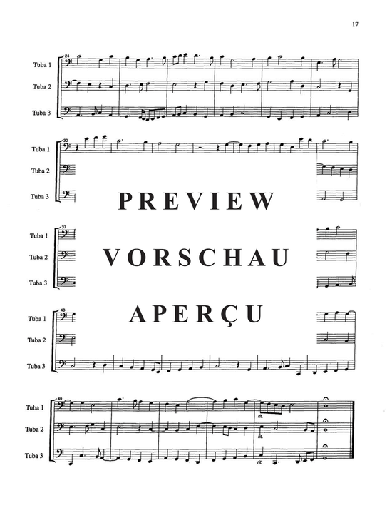 Produktgalerie: Seite 21 von 21 Fantasie a tre voci (fantasie for three instruments) , , Tubatrio