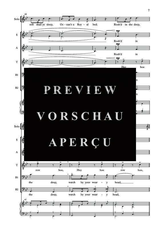 Produktgalerie: Seite 10 von 11 The Skye Boat Song, , Tenor Solo, Gemischter Chor und Klavier
